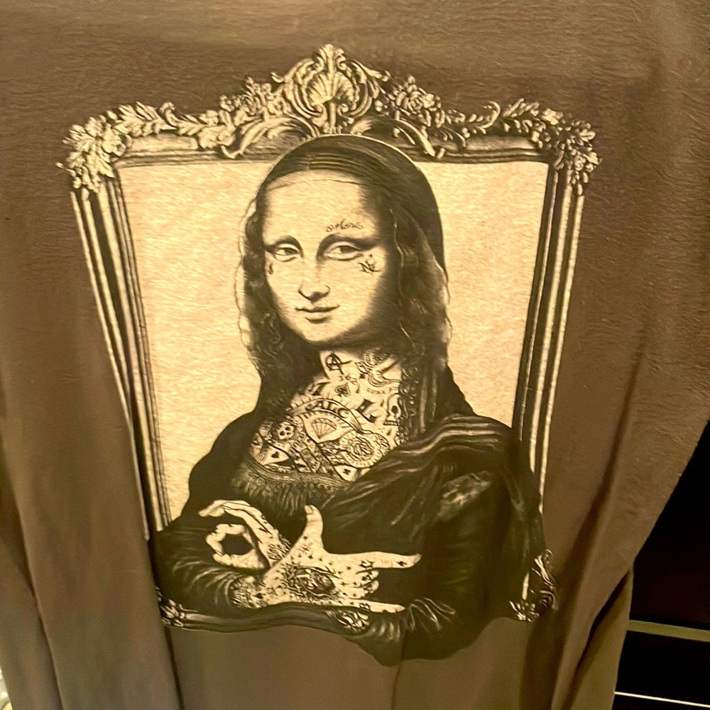 Used Mona, Lisa, gangster, shirt, size medium